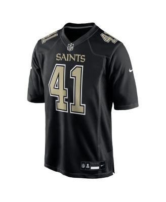 Men's Alvin Kamara Carbon Black New Orleans Saints Fashion Game Jersey
