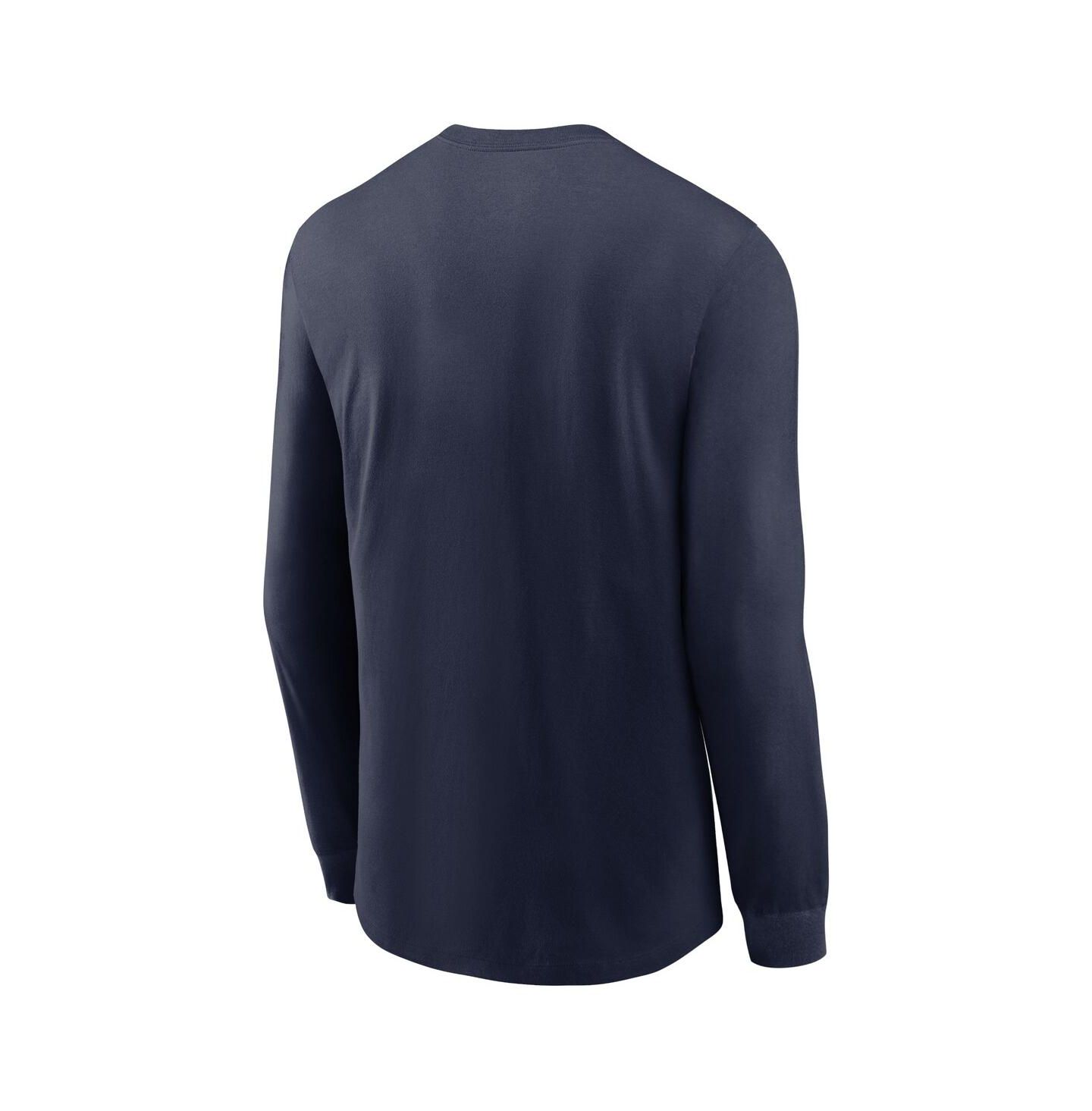 Мужская футболка Jordan Navy Michigan Wolverines Primary Logo Long Sleeve — фото 3