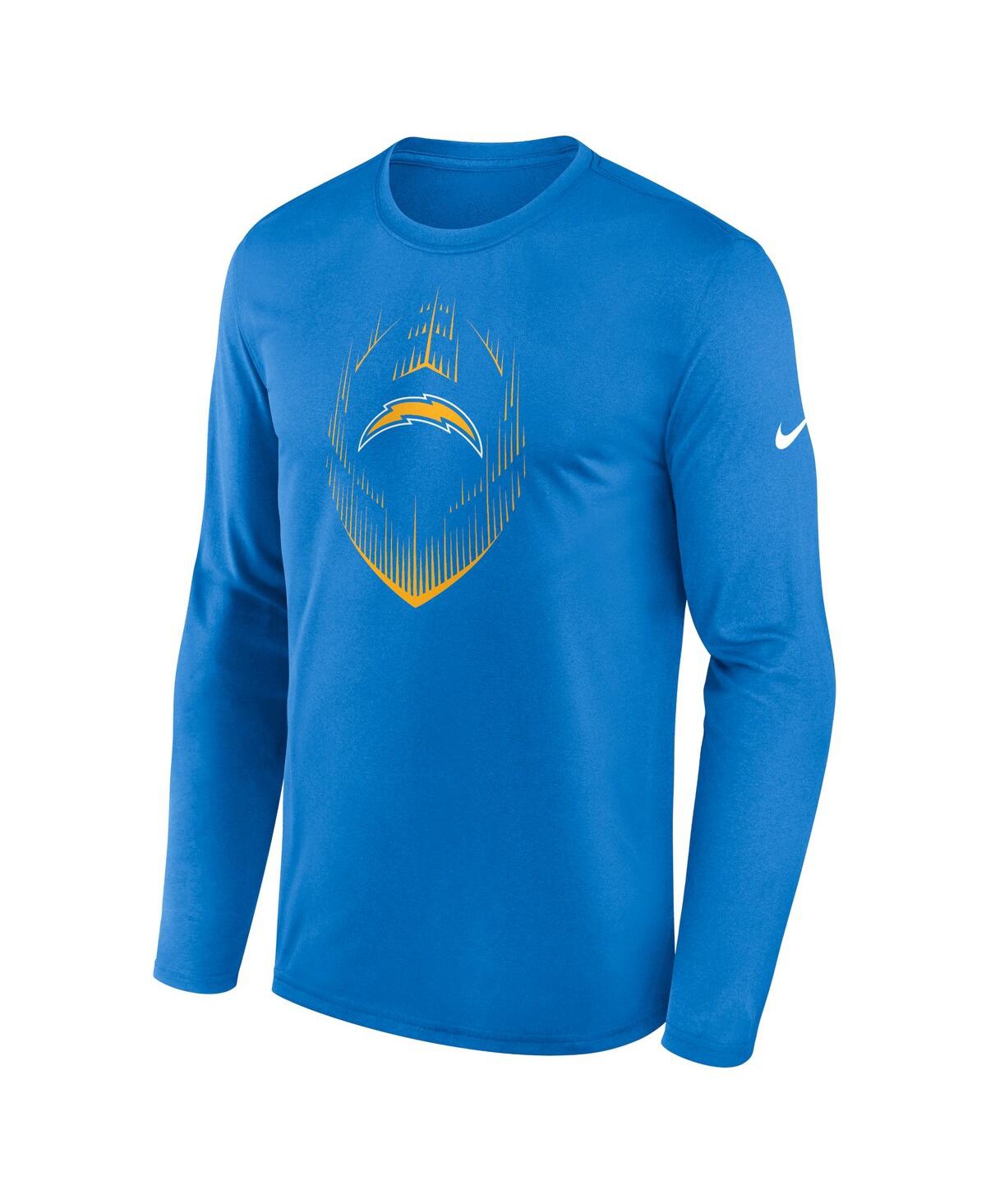 NIKE MEN'S POWDER BLUE LOS ANGELES CHARGERS LEGEND ICON LONG SLEEVE T-SHIRT 