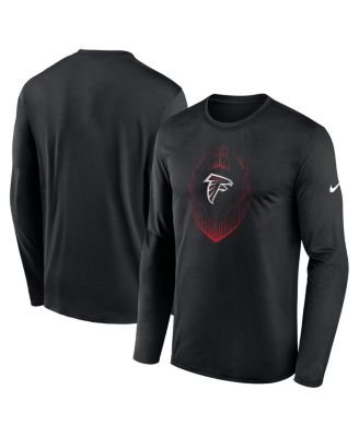 Nike - Men's Black Atlanta Falcons Legend Icon Long Sleeve T-Shirt