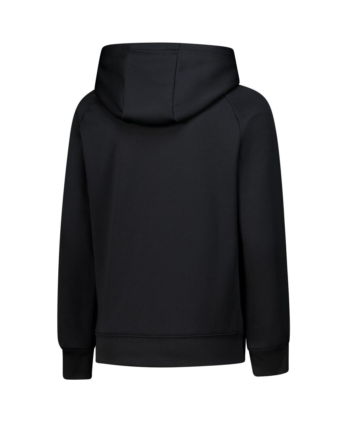 Nike 3brand By Russell Wilson Big Boys And Girls Black All Day Performance Raglan Pullover Hoodie In Black