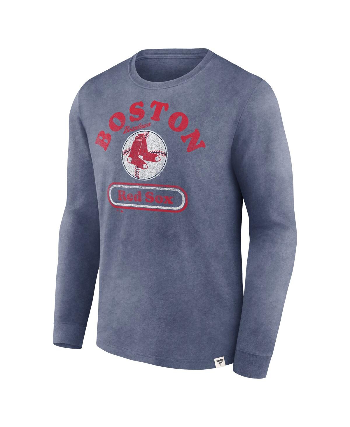 Fanatics Men's Navy Boston Red Sox Circus Catch Long Sleeve T-shirt In Navy