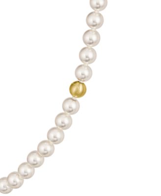 Gold-Tone Matchpoint Imitaion Pearl Strand Necklace, 16-1/3" + 2-1/2" extender