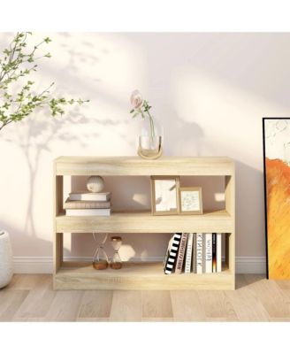 Book Cabinet/Room Divider Sonoma Oak 39.4"x11.8"x28.3"