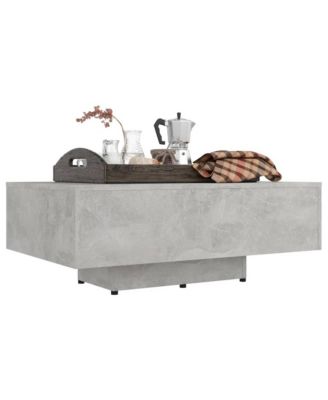Coffee Table Concrete Gray 33.5"x21.7"x12.2" Engineered Wood