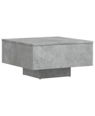 Coffee Table Concrete Gray 23.6"x23.6"x12.4" Engineered Wood