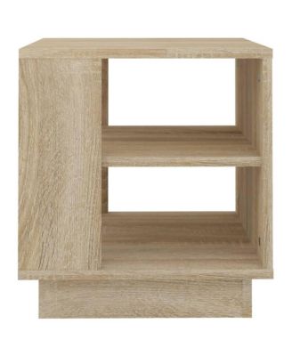 Coffee Table Sonoma Oak 15.7"x15.7"x16.9" Engineered Wood