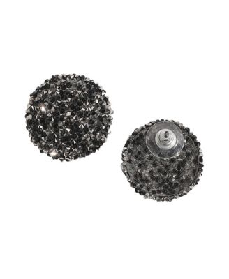 Embellished Cluster Circular Stud Earrings