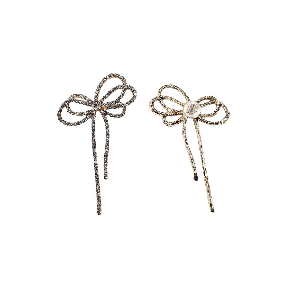 Sohi Swirl Rhombus Drop Earrings In Silver