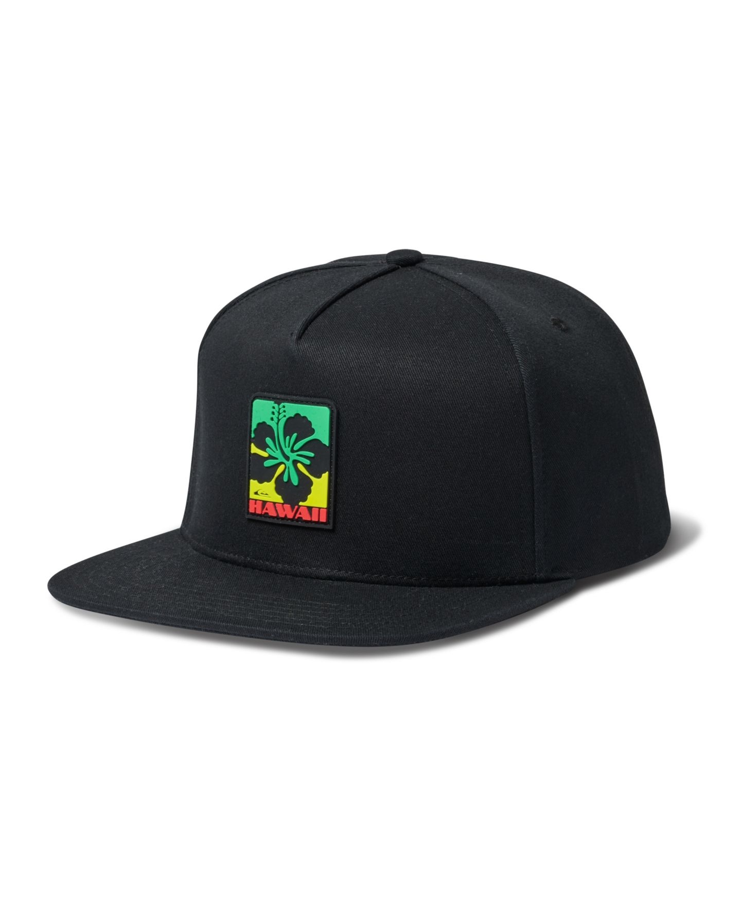 Мужская кепка Quiksilver Hi Pua Snapback Trucker Hat, цвет: Чёрный — фото 1