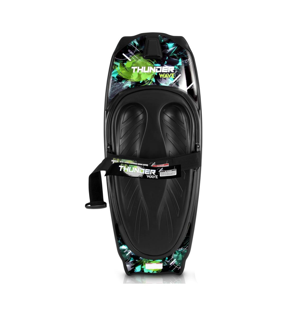 Thunder Wave Water Sport Knee-Board With Stable Platform Base - Black