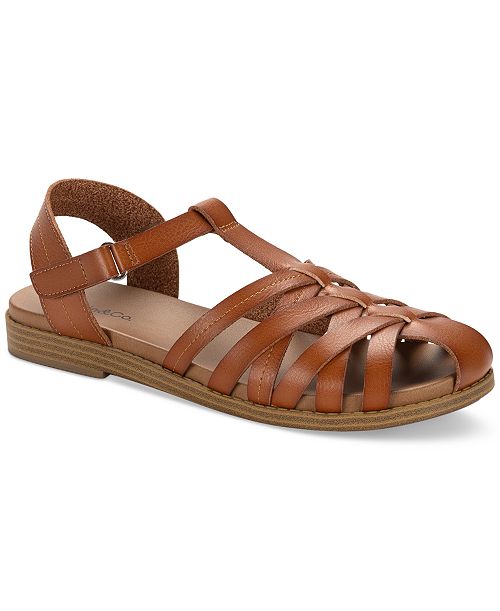 alfani Style & Co Women's Madridd Flat Sandals Exclusively at Macy's Women's Fashion Shoes & Accessories