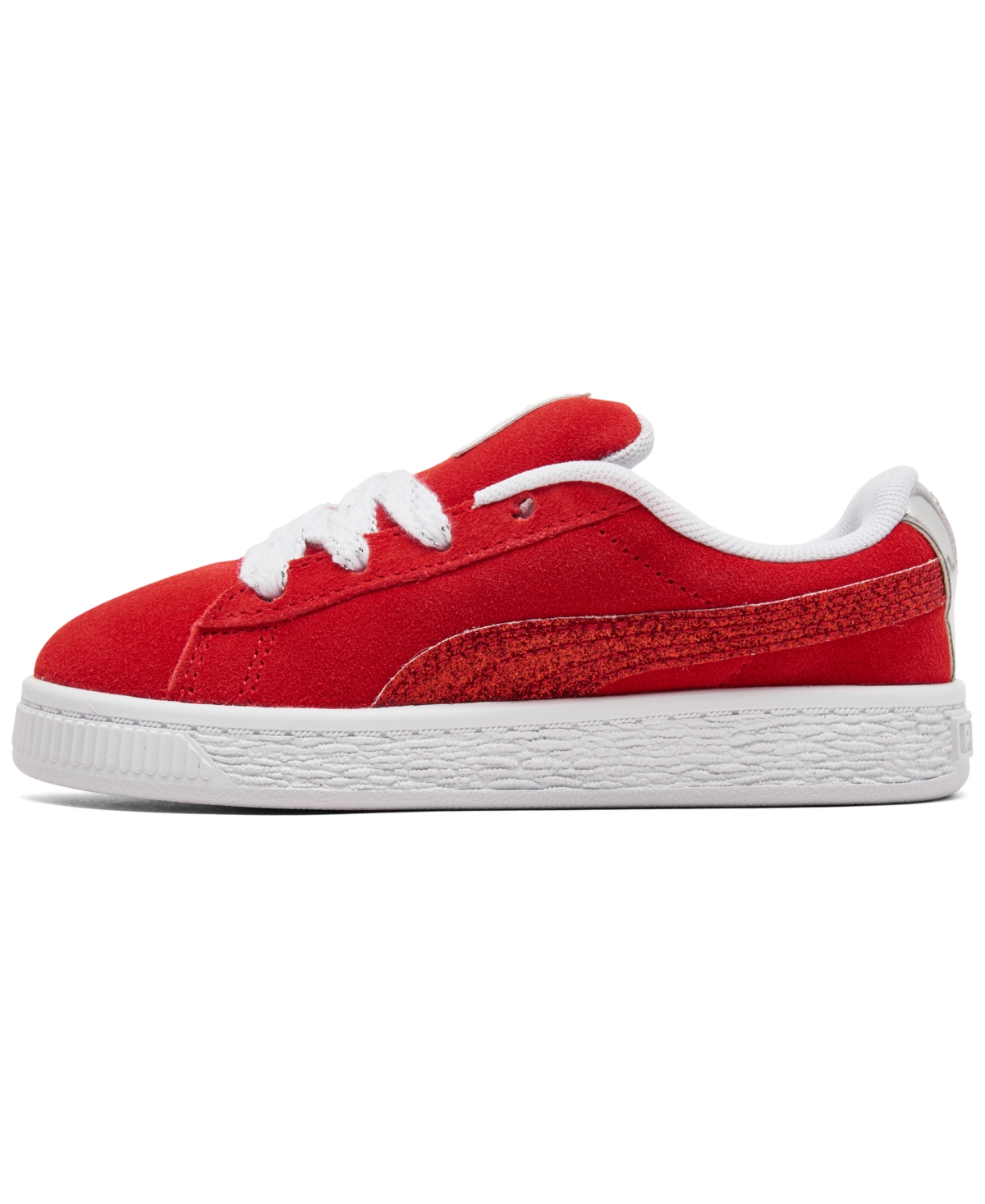 Puma Toddler Girls Suede Xl Glitz Skate Casual Sneakers From Finish Line In Red