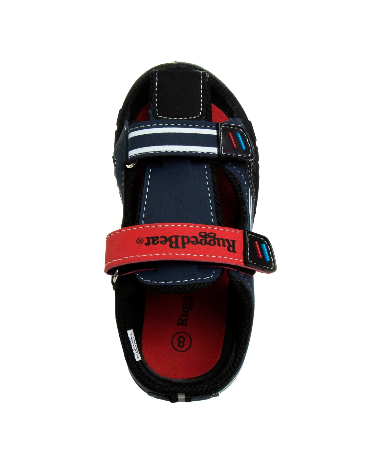Rugged Bear Toddler Boys Police Themed Sport Sandals In Navy,red