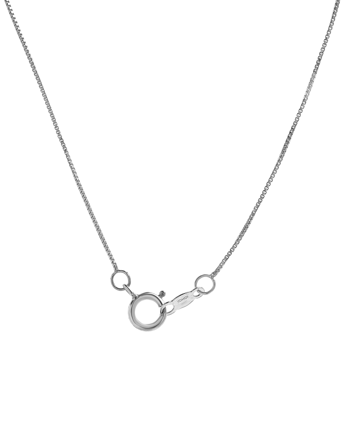 Macy's Diamond Flower 18" Pendant Necklace (1/4 Ct. T.w.) In 10k White Gold In White Gold