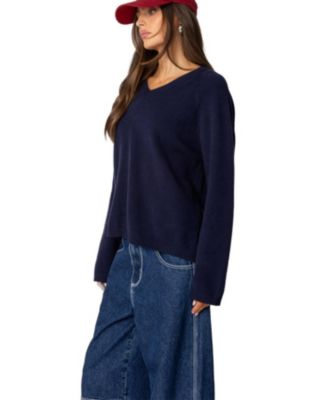 Women's Martha Oversized V Neck Sweater