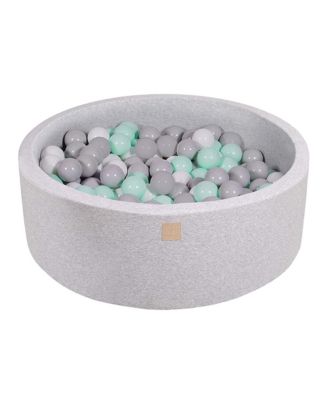 Large Round 35 x 11.5 Inch Baby Foam Ball Pit with 200 2.75 Inch Balls