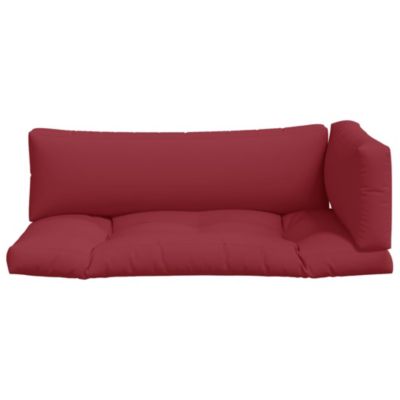 Pallet Cushion Set of 3 Red 100% polyester Regular