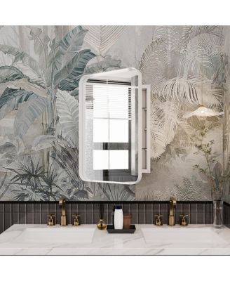 Space-Saving Medicine Cabinet with Mirror for Stylish Bathroom Storage