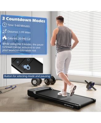 2.5HP Under Desk Treadmill for Home and Office Remote Control LED Display
