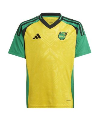 Big Boys and Girls Yellow Jamaica National Team 2024 Home Replica Jersey