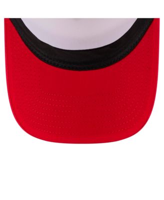 Big Boys and Girls Scarlet San Francisco 49ers Sport Night Color Block 9FORTY A-Frame Trucker Adjustable Hat