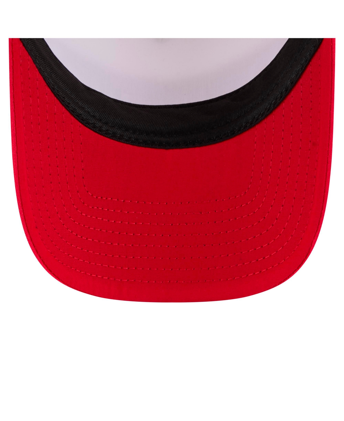 New Era Preschool Scarlet San Francisco 49ers Sport Night Color Block 9forty A-frame Trucker Adjustable Hat In Scarlet