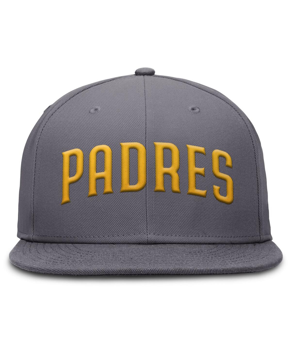 Nike Men's Gray San Diego Padres Performance True Fitted Hat In Gray