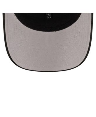 Men's Black Columbus Crew Labeled 9SEVENTY Trucker Stretch-Snap Adjustable Hat