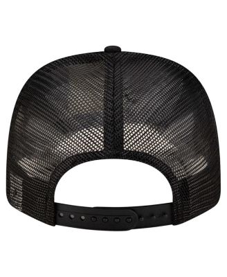 Men's Black Columbus Crew Labeled 9SEVENTY Trucker Stretch-Snap Adjustable Hat