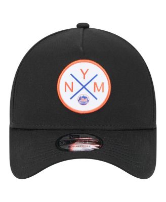 Men's Black New York Mets 9FORTY A-Frame Adjustable Hat