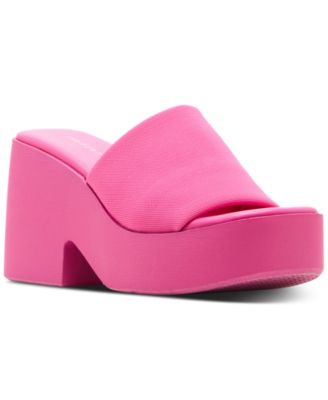 Madden Girl - Raquel Mesh Platform Slide Sandals
