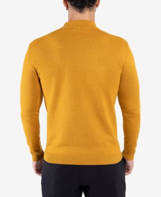 Men's Basice Mock Neck Midweight Pullover Sweater