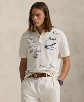 Polo Ralph Lauren - Men's Classic-Fit Mesh Graphic Polo Shirt