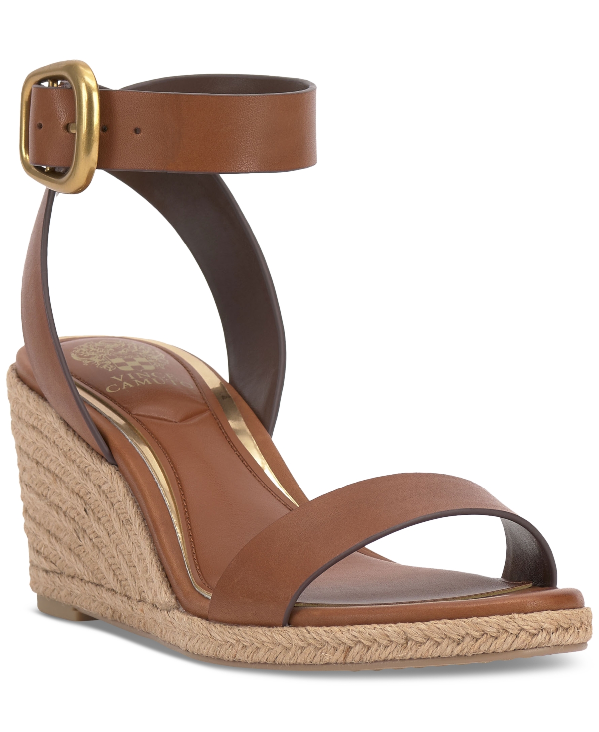 Vince Camuto Women's Felia Espadrille Wedge Sandals In Caramello Brown