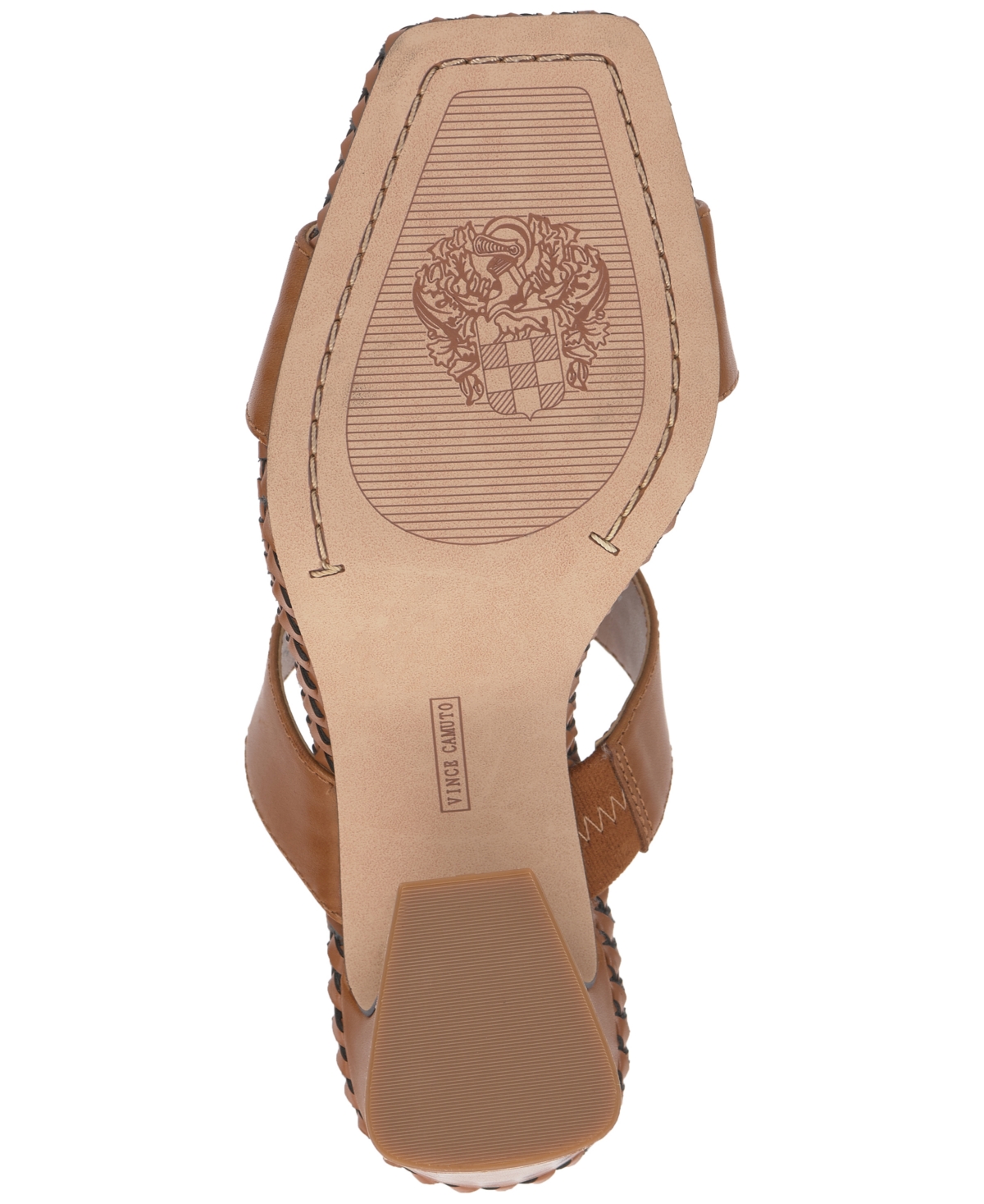 Vince Camuto Kaden Slide Sandal In Caramello Leather