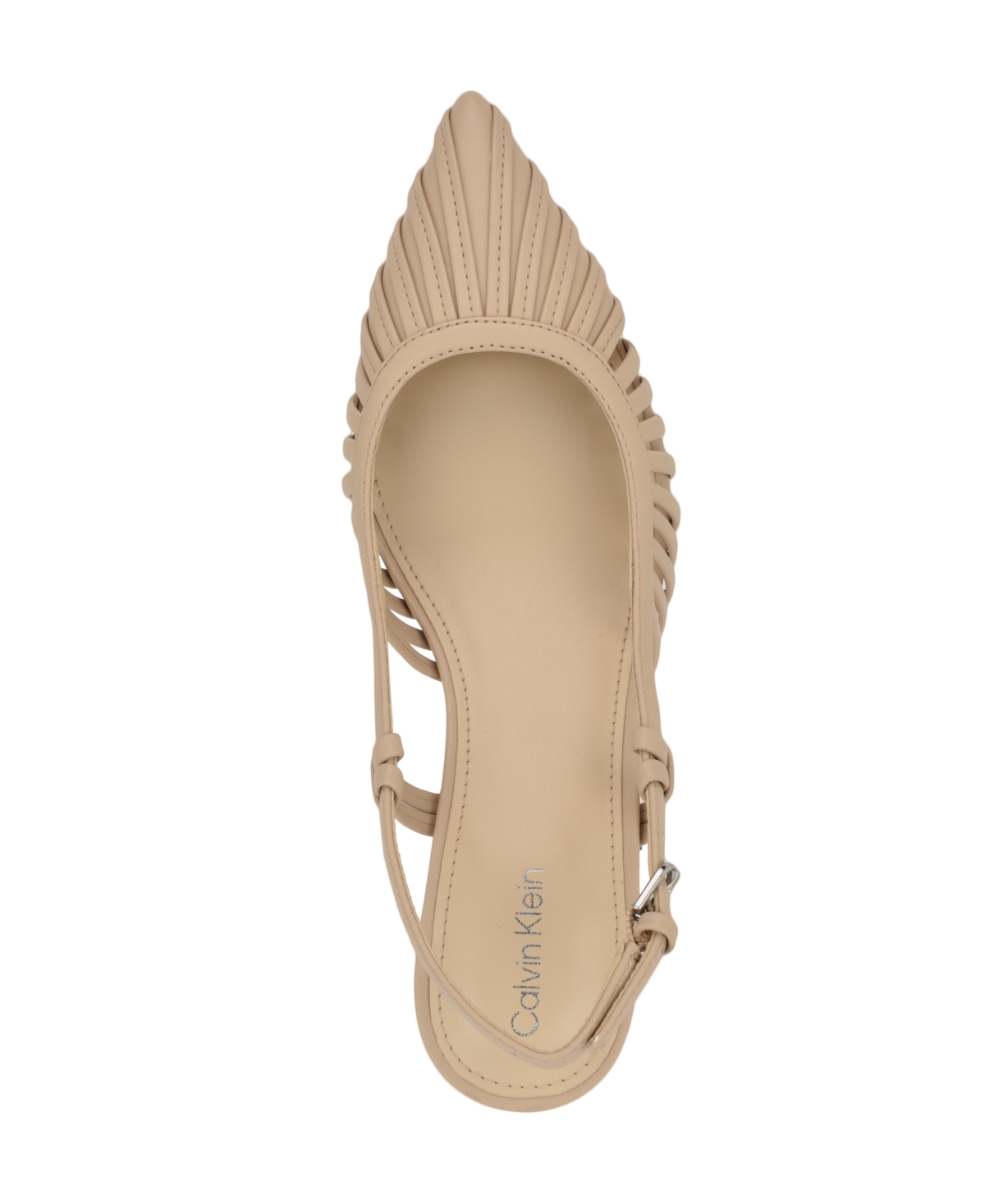 Calvin Klein Women's Movella Kitten Heel Slingback Pumps In Light Natural