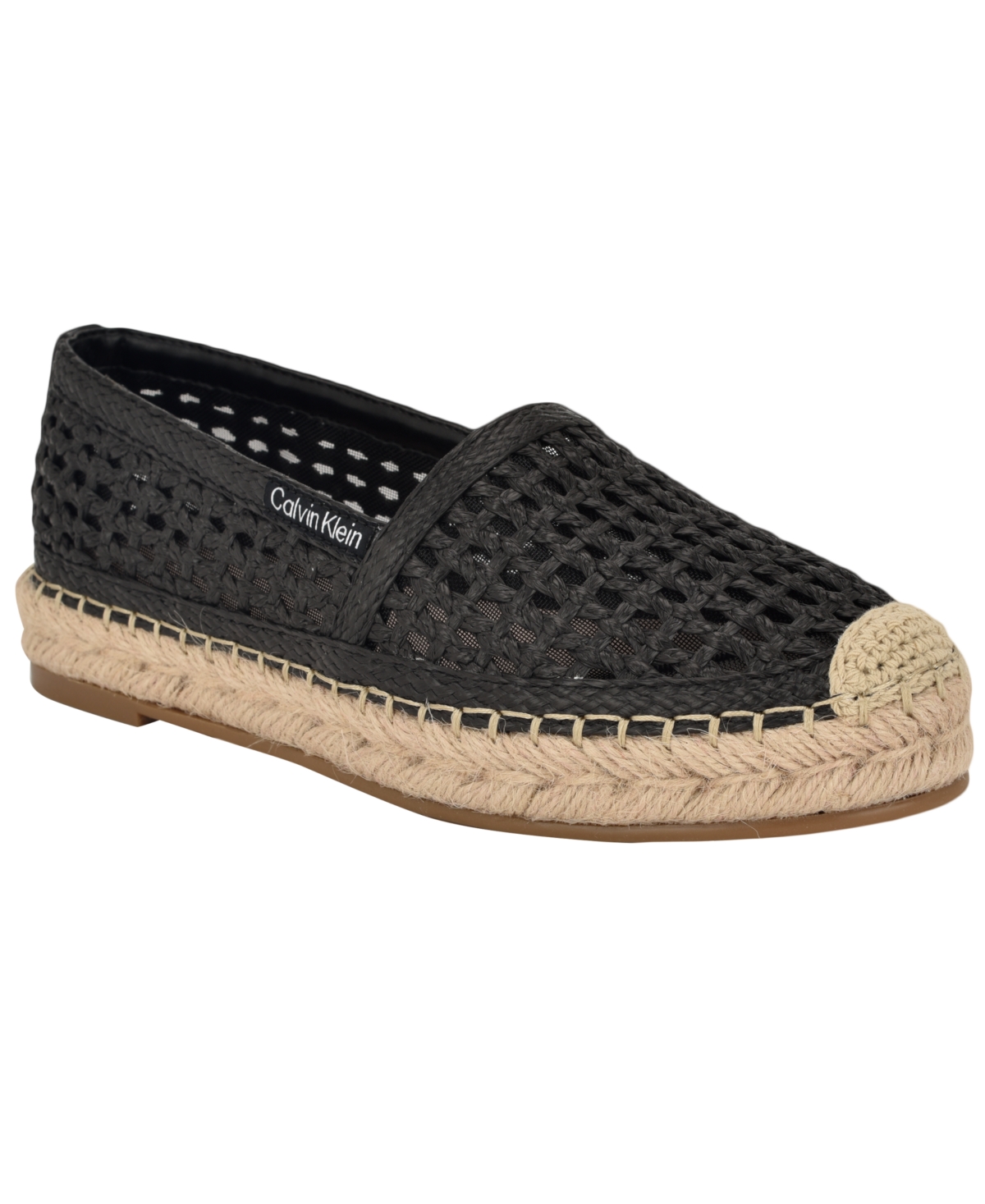 Calvin Klein Padona Espadrille Flat In Black