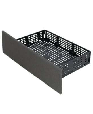 Upholstered LED Bed Frame with Headboard and 4 Drawers-Full Size