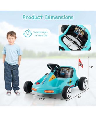 12V Kids Electric Go Kart 7AH Battery Powered Ride on Race Toy with Remote Control