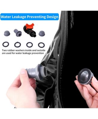 Folding Rain Barrel Water Collector for Space-Saving and Efficient Water Storage