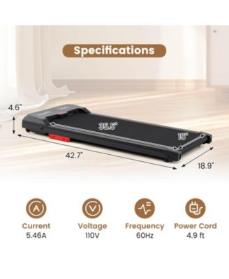Walking Pad 2.5HP Under Desk Treadmill with Remote Control APP-Enabled for Home