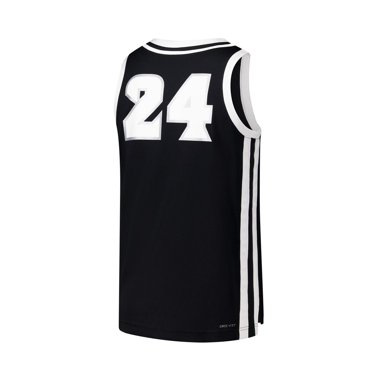 Мужской топ Nike 24 Black Providence Friars Replica Basketball Jersey — фото 2