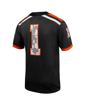 Men's 1 Anthracite Oregon State Beavers Untouchable Replica Football Jersey