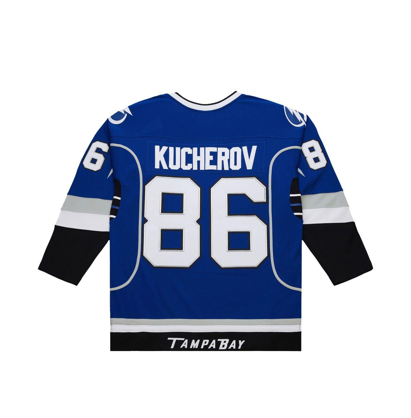 Мужской топ Mitchell & Ness Nikita Kucherov Blue Tampa Bay Lightning 2013-14 Power Play Jersey — фото 4