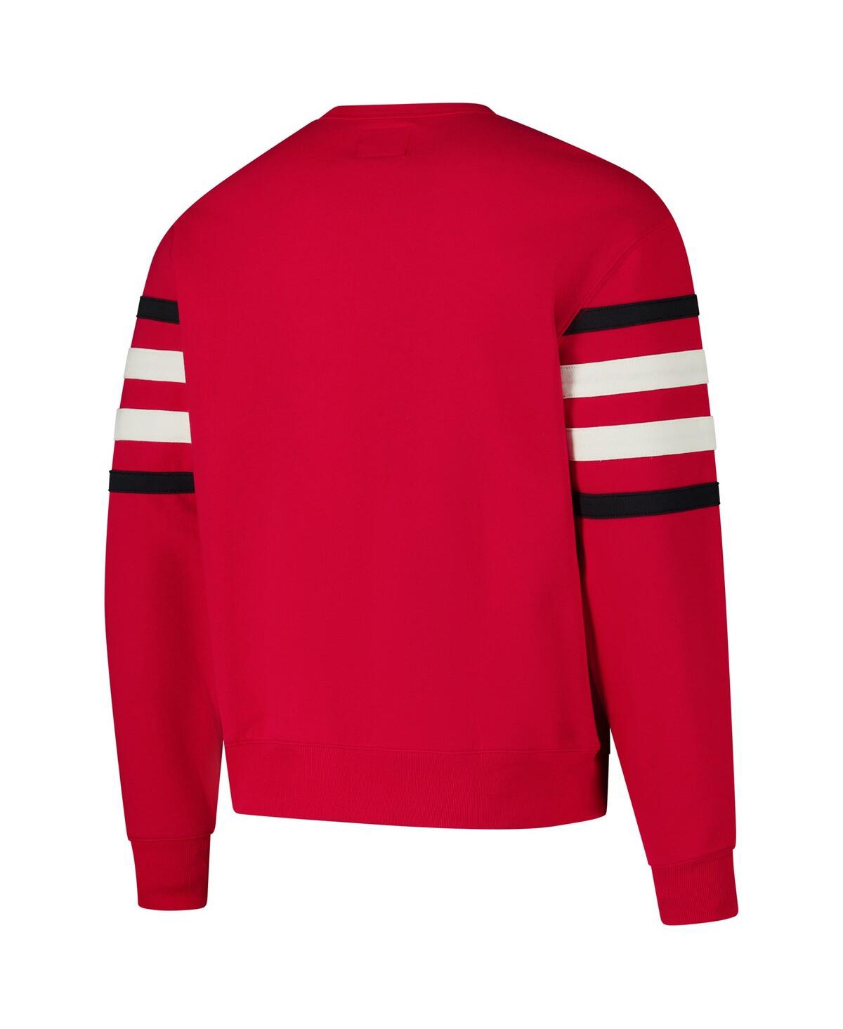 47 Brand '47 Men's Scarlet Ohio State Buckeyes Coaches Collection Pullover Sweatshirt In Scarlet
