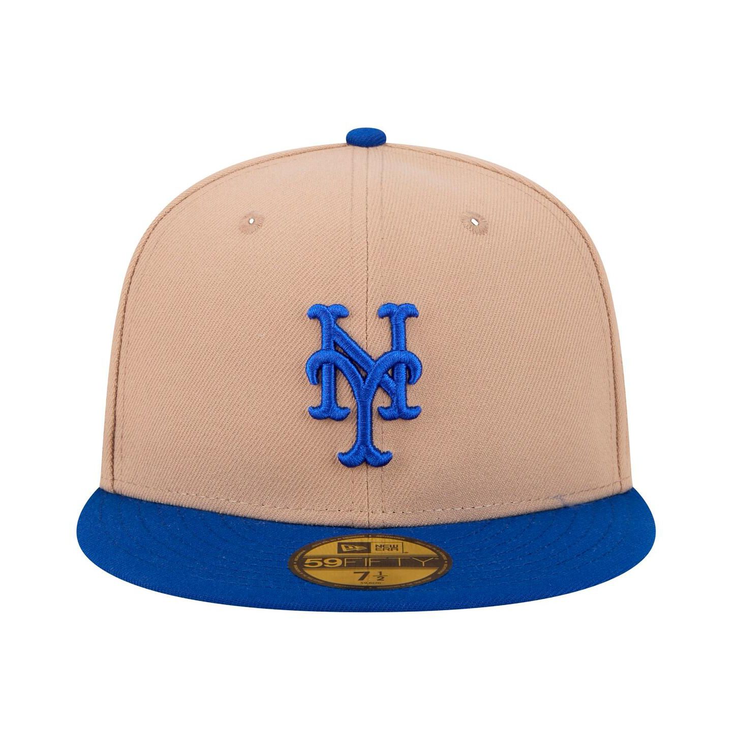 Мужская бейсболка New Era New York Mets 59FIFTY Fitted, Khaki — фото 2