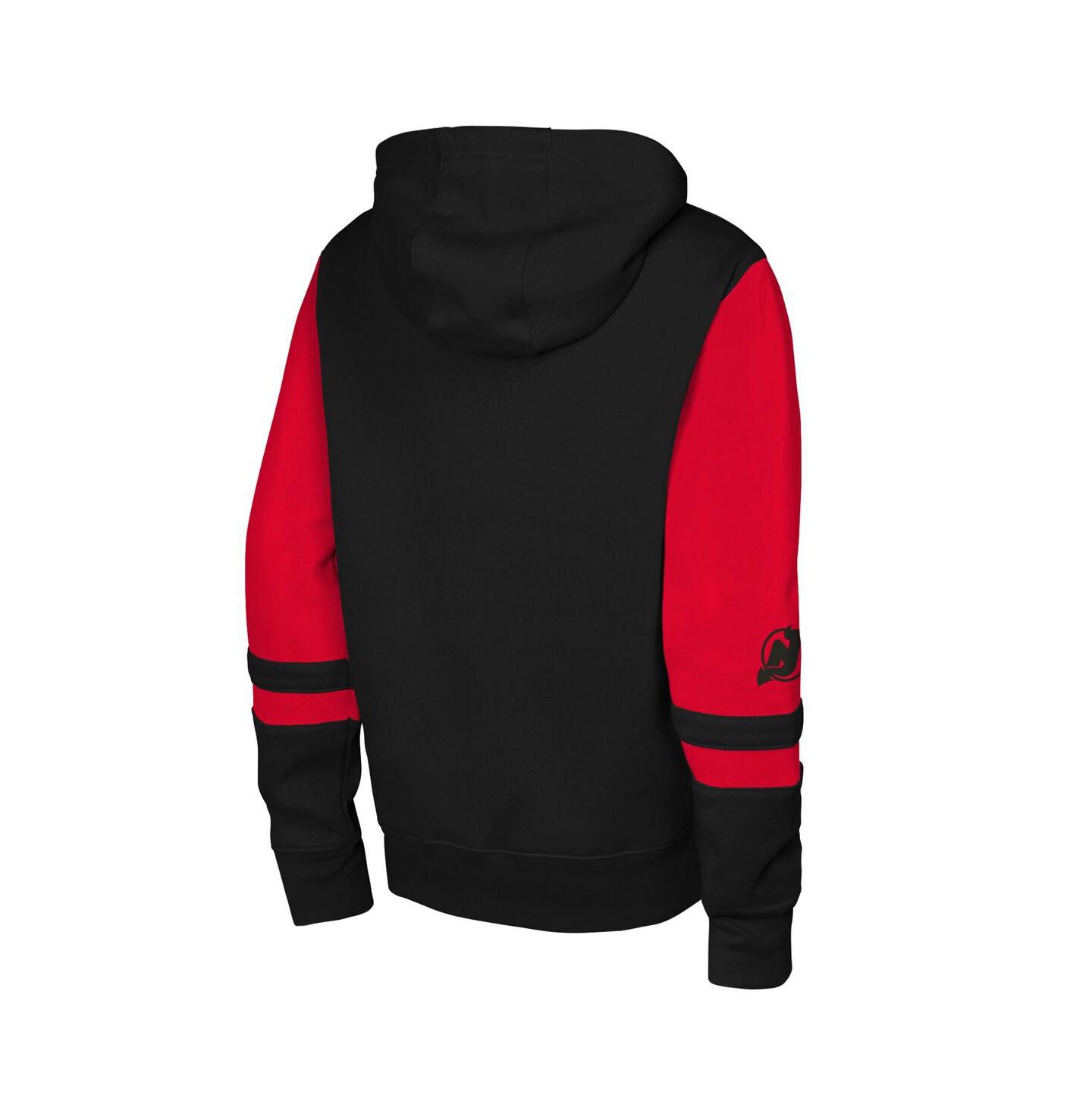 Детское худи Outerstuff Black New Jersey Devils Face Off Full-Zip — фото 2