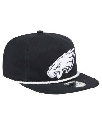 Men's Black Philadelphia Eagles B-Dub Golfer Snapback Hat
