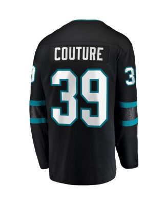 Men's Logan Couture Black San Jose Sharks Alternate Premier Breakaway Player Captain Jersey
